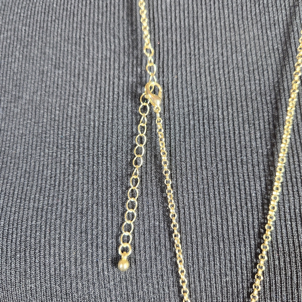 Vintage Style New Gold Tone Dragonfly Magnifying Glass Pendant 31" Necklace - Picture 6 of 9